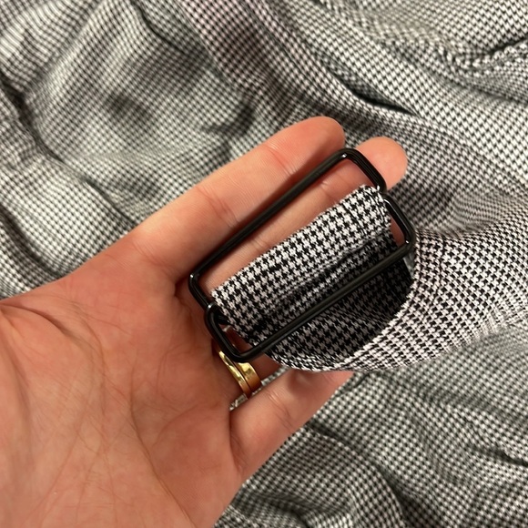 NWOT MATTHEW BRUCH Wide Leg Pleated Pant in Black Houndstooth size 1 / Small - Picture 8 of 10